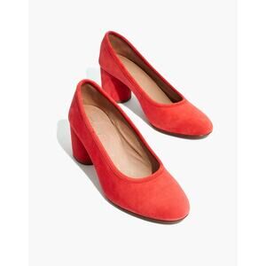 Madewell The Reid Pump Coastal Orange Suede Size 8